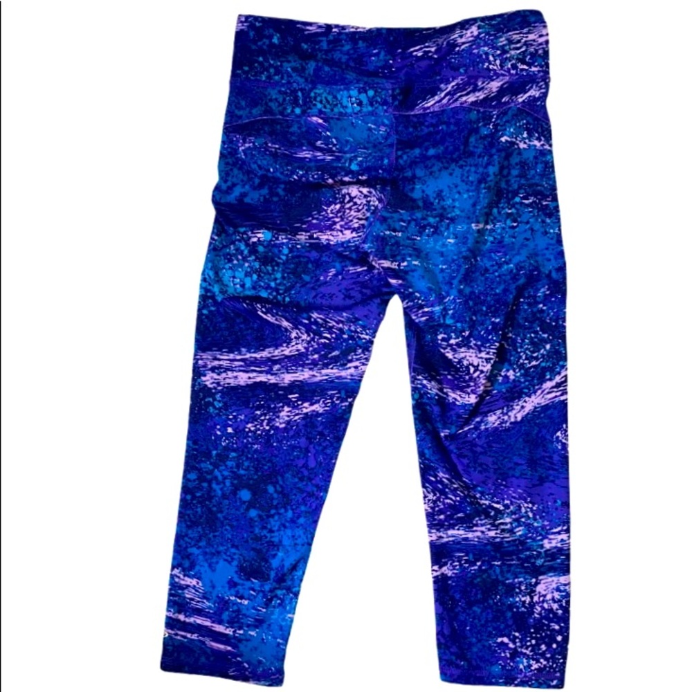 Champion Duo Dry Capri Leggings Cropped Purple and Blue Women’s Size Small